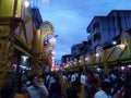 Indian college students enjoying a ganesh festival at india mainly in pune kasaba peth Royalty Free Stock Photo