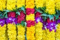 Indian colorful flower garlands