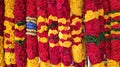 Indian colorful flower on street market in Singapore Royalty Free Stock Photo