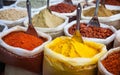 Indian colorful spices Royalty Free Stock Photo