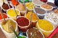 Indian colorful spices Royalty Free Stock Photo