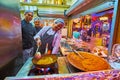 Indian cook prepares traditional dishes, Global Village Dubai, UAE