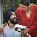 Indian Couple Dining Together Concept Royalty Free Stock Photo