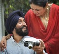 Indian Couple Dining Together Concept Royalty Free Stock Photo