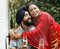 Indian Couple Dining Together Concept Royalty Free Stock Photo