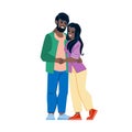 indian couple vector Royalty Free Stock Photo