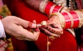 Indian Couples Shows Rings
