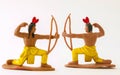 Indian cowboy mini figure model toy / Isolated white