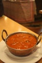 Indian cuisine: chicken bhuna curry Royalty Free Stock Photo