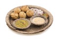 Indian Cuisine Dal Baati Royalty Free Stock Photo