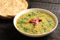 Indian cuisine- Dal palak dish Royalty Free Stock Photo