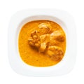 Murg Makhan Masala in bowl isolated