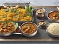 Indian Culinary Elegance: A Feast for the Senses on a Tray