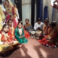 Indian cultural program`s participants with their teacher.