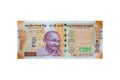 Indian 200 currency note rupee Mahatma Gandhi