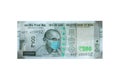 Indian currency note rupee Mahatma Gandhi wearing face mask to avoid corona virus covid-19