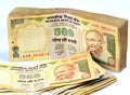 Indian currency notes Royalty Free Stock Photo