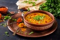 Indian dal. Traditional Indian soup lentils.