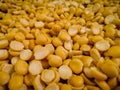 Indian Dal , Yellow split peas close up Royalty Free Stock Photo