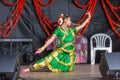 Indian dancer performing on stage
