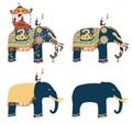 Indian decorated elephant