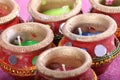 Indian decorative candle pot - retro