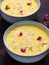 Indian dessert Rabri or Rabdi Royalty Free Stock Photo