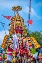 Indian Devotees Pulling The Chariot Of a Hindu Lord Aravan, Indian Culture