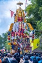 Indian Devotees Pulling The Chariot Of a Hindu Lord Aravan, Indian Culture