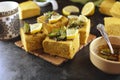 Indian Dhokla - recipe preparation photos with photos of the final dish and traditional mattha