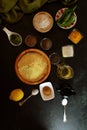 Indian Dhokla - recipe preparation photos with photos of the final dish and traditional mattha