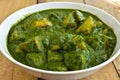 Indian Dish-Aloo palak
