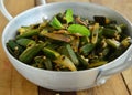 Indian Dish-Bhindi Masala Royalty Free Stock Photo