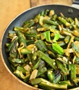 Indian Dish-Bhindi Masala Royalty Free Stock Photo