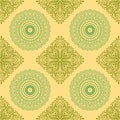 Indian Diwali seamless pattern. Background with paper graphic of indian Rangoli