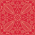 Indian diwali seamless pattern with hindu ornament