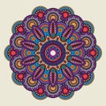 Indian doodle boho hippie mandala