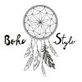 Indian Dream catcher. Boho style Royalty Free Stock Photo