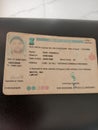 Indian driving license issued by authority