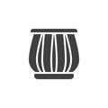 Indian drums tabla vector icon