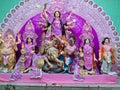 indian durga puja pandal festaval creation