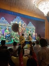 indian durga puja pandal festaval creation