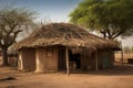 Indian dwelling house building. Generate Ai