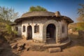 Indian dwelling house. Generate Ai