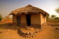 Indian dwelling old house. Generate Ai