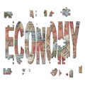 Indian economy jigsaw pieces