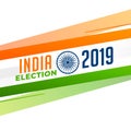 Indian election flag background design