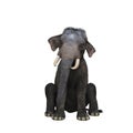 Indian elephant sitting. 3D illustration