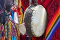 Indian ethnic leather drum.