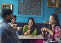 Indian Ethnicity Drinking Cafe Break Coffee Tea Concept Royalty Free Stock Photo